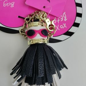 Betsey Johnson Key Chain With Sunglass Face 😎 New